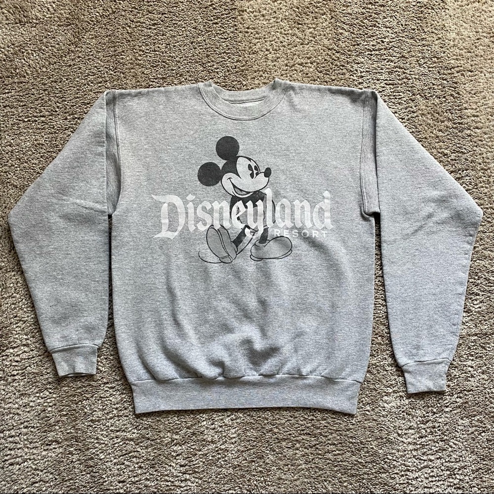 Vintage Disneyland Resort Disney Mickey Mouse Crewneck Pullover Sweatshirt